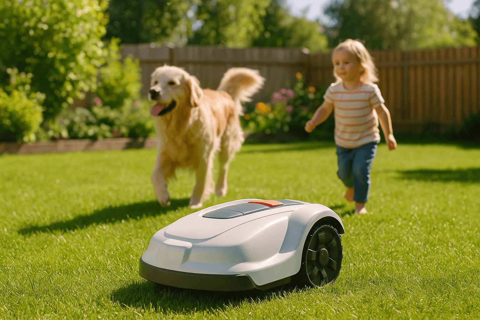 Are Robot Lawn Mowers Safe Around Dogs and Kids?