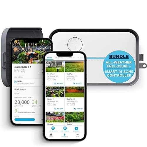 Rachio 3 16-Zone Smart Sprinkler Controller with outdoor enclosure